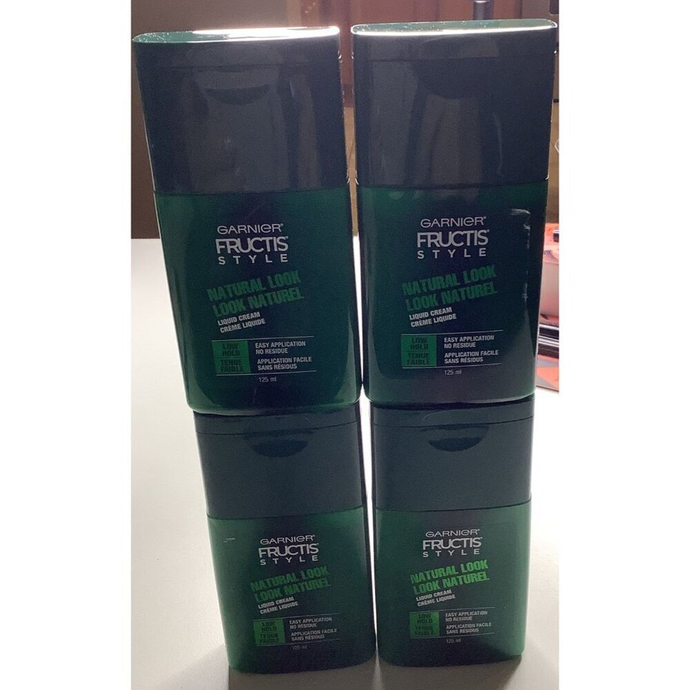 4 Garnier Hair Care Fructis Style Natural Look Liquid Hair Cream for Men, New